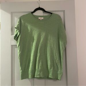 LOFT Light Green Knit Top